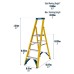 Werner Fibreglass Platform Step Ladder 4 Tread 